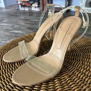 Nude zara heels